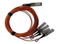 HPE Active Optical Cable - Direkte 40GBase-koblingskabel - QSFP+ til SFP+ - 5 m - fiberoptisk - aktiv - for P/N: Q9E63A, R3B07A Q9S66A