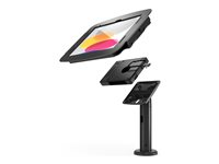 Compulocks iPad 10th Space Enclosure Tilting Stand 8" Plus Hub Black - Monteringssett (stativ, hus) - vippe og svinge - for nettbrett - svart - skjermstørrelse: 10.9" - overflatemonterbar - for Apple 10.9-inch iPad Wi-Fi, Wi-Fi + Cellular TCDP01209IPDSBH01