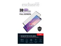 Insmat Exclusive - Skjermbeskyttelse for mobiltelefon - full skjerm - 3D - glass - rammefarge svart - for Motorola Edge 60 Pro 861-1635