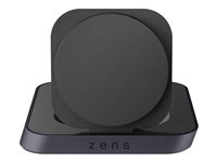 ZENS Nightstand Charger - Trådløst ladestativ + AC-strømadapter - 15 watt - Apple Fast Charge ZESC16B/00