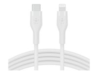 Belkin BOOST CHARGE - Lightning-kabel - 24 pin USB-C hann til Lightning hann - 2 m - hvit CAA009BT2MWH