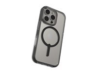 Zagg Santa Cruz Snap - Baksidedeksel for mobiltelefon - MagSafe-samsvar - grafen - gjennomsiktig, svart - for Apple iPhone 16 Pro 702315052