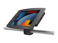 Compulocks iPad 10.2" Space Enclosure Rail Mount - Monteringssett (skinnefeste, hus) - for nettbrett - låsbar - høyverdig aluminium - svart - skjermstørrelse: 10.2" - monteringsgrensesnitt: 100 x 100 mm - for Apple 10.2-inch iPad (7. generasjon, 8. generasjon, 9. generasjon) TMR01B102IPDSB