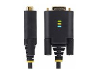 StarTech.com 6.6ft (2m) USB to Serial Adapter Cable, COM Retention, RS232 - USB / seriell-kabel - USB (hann) til DB-9 (hann) skrubar - 2 m - robust, formstøpt - svart 1P6FFC-USB-SERIAL