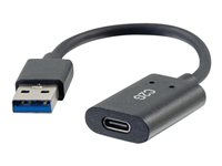 C2G USB C to USB Adapter - SuperSpeed USB Adapter - 5Gbps - F/M - USB-adapter - USB-C (hunn) reversibel til USB-type A (hann) - USB 3.0 - 15.2 cm - formstøpt - svart 54428