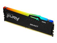 Kingston FURY Beast RGB - DDR5 - modul - 8 GB - DIMM 288-pin - 5200 MT/s / PC5-41600 - CL36 - 1.25 V - ikke-bufret - on-die ECC KF552C36BBEA-8