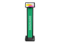 Compulocks iPad 10th-11th (A16) Gen PowerMove Brandable Floor Stand Black - Monteringssett (gulvstativ) - for nettbrett - merkevaremulighet - svart - skjermstørrelse: 10.9" - for Apple 10.9-inch iPad (10. generasjon) 140BPMIP109