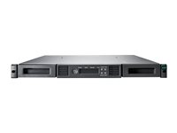 HPE StoreEver 1/8 G2 - Automatisk båndlaster - 96 TB / 240 TB - spor: 8 - uten båndstasjoner - kan monteres i rack - 1U - strekkodeleser R1R75A