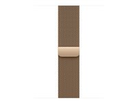 Apple - Sløyfe for smart armbåndsur - 40mm - 130 - 180 mm - gull - for Watch Hermès Series 7, Hermès Series 9, SE 3, Series 10, Series 11, Series 8, Series 9 MGHW4ZM/A