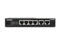 QNAP QSW-2104-2T-R2 - Switch - ikke-styrt - 4 x 100/1000/2.5G + 2 x 100/1000/2.5G/5G/10GBase-T - stasjonær QSW-2104-2T-R2