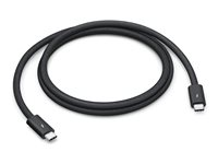 Apple Thunderbolt 5 Pro - Thunderbolt-kabel - 24 pin USB-C (hann) til 24 pin USB-C (hann) - USB4 / Thunderbolt 3 / Thunderbolt 4 / Thunderbolt 5 / DisplayPort 2.1 - 1 m - passiv, støtte for kjedekopling - svart MDW94ZM/A