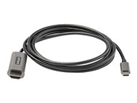 StarTech.com 6ft (2m) USB C to HDMI Cable 4K 60Hz with HDR10, Ultra HD USB Type-C to 4K HDMI 2.0b Video Adapter Cable, USB-C to HDMI HDR Monitor/Display Converter, DP 1.4 Alt Mode HBR3 - Thunderbolt 3 Compatible (CDP2HDMM2MH) - Adapterkabel - 24 pin USB-C hann til HDMI hann - 2 m - svart - 4K-støtte, aktiv CDP2HDMM2MH