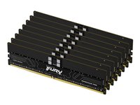 Kingston FURY Renegade Pro - DDR5 - sett - 256 GB: 8 x 32 GB - DIMM 288-pin - 5600 MHz / PC5-44800 - CL28 - 1.35 V - registrert - on-die ECC - svart KF556R28RBE2K8-256