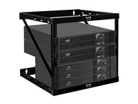 Eaton Tripp Lite Series 12U Wall Mount Open Frame Rack Cabinet Wallmount Heavy Duty - Rack åpen ramme - 2-stangs - veggmonterbar - svart - 12U - 19" SRWO12UHD