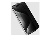 OtterBox Premium Pro - Skjermbeskyttelse for mobiltelefon - for skjermmaskin - glass - med personvernsfilter - blank - for Apple iPhone 16 Pro 77-96221