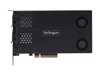StarTech.com Dual-Bay M.2 NVMe SSD Removable Mobile Rack for PCIe x8 Slot - Grensesnittsadapter - M.2 - M.2 NVMe Card / PCIe (NVMe) - PCIe 4.0 x8 - svart 2M2-REMOVABLE-PCIE