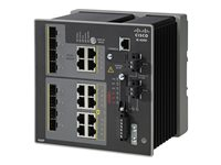 Cisco Industrial Ethernet 4000 Series - Switch - Styrt - 4 x Gigabit SFP + 8 x 10/100/1000 (PoE+) + 4 x kombo-Gigabit SFP - DIN-skinnemonterbar - PoE+ - DC power - TAA-samsvar IE-4000-4GS8GP4G-E