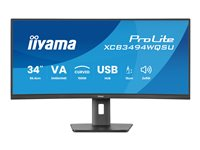 iiyama ProLite XCB3494WQSU-B1 - LED-skjerm - kurvet - 34" - HDR XCB3494WQSU-B1