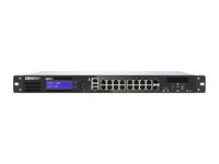 QNAP QGD-1600 - Switch - smart - 4 x 10/100/1000 (PoE++) + 10 x 10/100/1000 (PoE+) + 2 x Gigabit SFP (PoE+)-kombinasjon - rackmonterbar - AC QGD-1600-4G