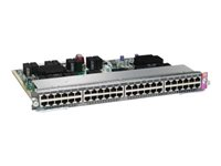 Cisco Line Card E-Series - Switch - 48 x 10/100/1000 (PoE+) - plugg-in-modul - PoE+ WS-X4748-RJ45V+E=