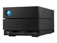 LaCie 2big Dock STLG48000400 - Harddiskarray - 48 TB - 2 brønner (SATA-600) - HDD 24 TB x 2 - Thunderbolt 4, USB 3.2 Gen 2 (ekstern) - med 5-års Rescue Data Recovery Service Plan STLG48000400