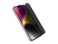 OtterBox Premium Pro - Skjermbeskyttelse for mobiltelefon - antimikrobiell - glass - med personvernsfilter - for Apple iPhone 13, 13 Pro, 14 77-97098