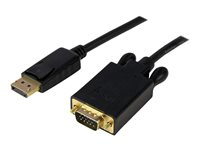StarTech.com 6ft DisplayPort to VGA Cable - 1920 x 1200 - Active DP to VGA Adapter - DP to VGA Monitor Cable (DP2VGAMM6B) - DisplayPort-kabel - DisplayPort (hann) til HD-15 (VGA) (hann) - 1.83 m - låst - svart DP2VGAMM6B