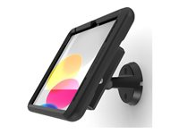 Compulocks iPad 10th-11th (A16) Gen PowerMove Bow Tilting Wall Mount Black - Monteringssett (veggmontering) - for nettbrett - vippbar - aluminium - skjermstørrelse: 10.9" - for Apple 10.9-inch iPad Air Wi-Fi, Wi-Fi + Cellular 505BPMIP109