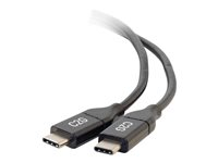 C2G 3ft USB C Cable - USB C to USB C Cable - USB C 2.0 5A - 480 Mbps - M/M - USB-kabel - USB-C (hann) reversibel til USB-C (hann) reversibel - USB 2.0 - 30 V - 5 A - 91.4 cm - svart 28827