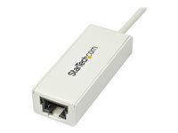 StarTech.com USB 3.0 to Gigabit Ethernet Network Adapter - 10/100/1000 NIC - USB to RJ45 LAN Adapter for PC Laptop or MacBook (USB31000SW) - Nettverksadapter - USB 3.0 - Gigabit Ethernet - hvit USB31000SW