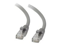 C2G Cat5e Booted Unshielded (UTP) Network Patch Cable - Koblingskabel - RJ-45 (hann) til RJ-45 (hann) - 50 cm - UTP - CAT 5e - formstøpt, uten hindringer, flertrådet - grå 83140